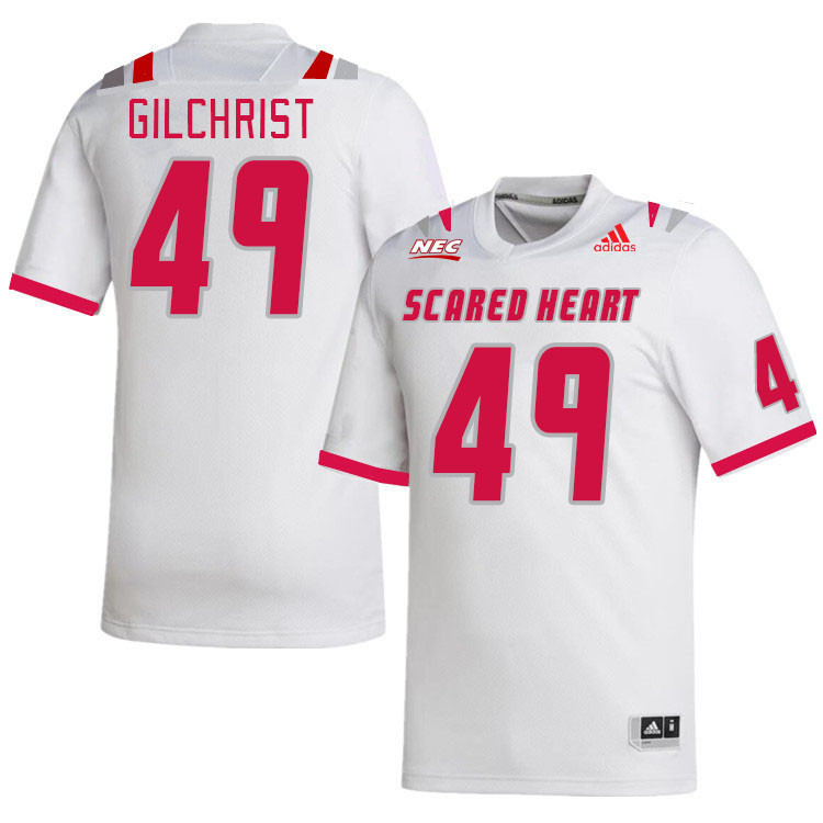 Men-Youth #49 Ryan Gilchrist Scared Heart Pioneers 2023 College Football Jerseys Stitched Sale-White
